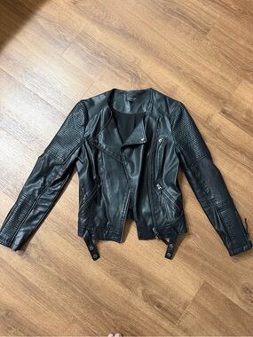 Topshop faux leather jacket